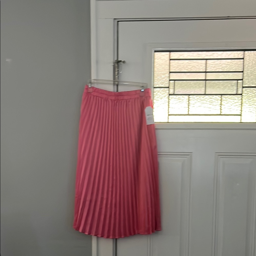 NWT SADIE & LOVE Elegant Pink Pleated Skirt